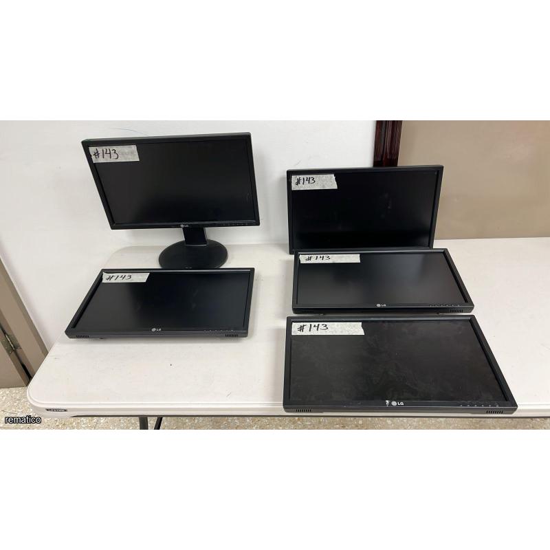 5 Monitores LG, sin base Item143