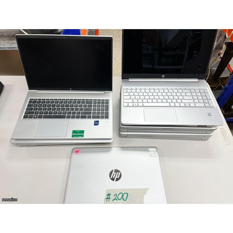Lote de Laptops HP (11 uds) Item200