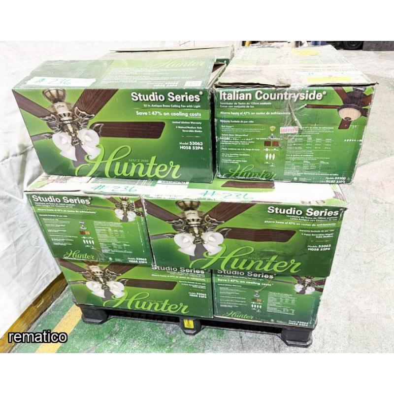 13 Ventiladores HUNTER Item236