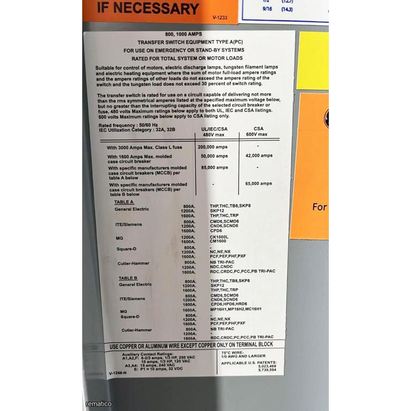 Transfer Switch ZENITH ZTE Item9