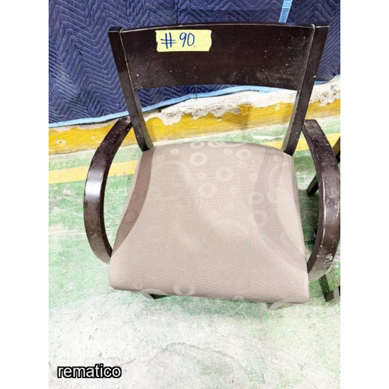 2 Sillas de visita, madera Item90