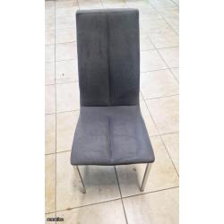 8 Sillas de comedor metal / tela ItemCS1