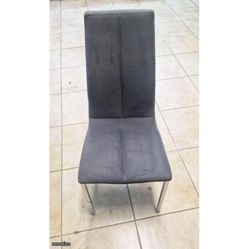 8 Sillas de comedor metal / tela ItemCS1