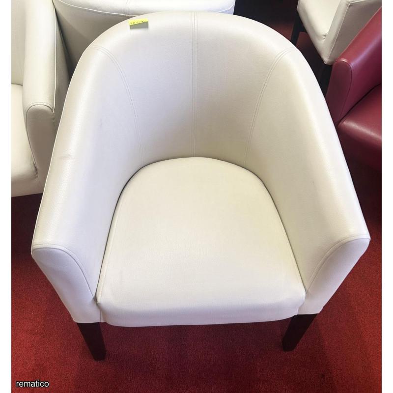 Silla de cuero blanco ItemEB383