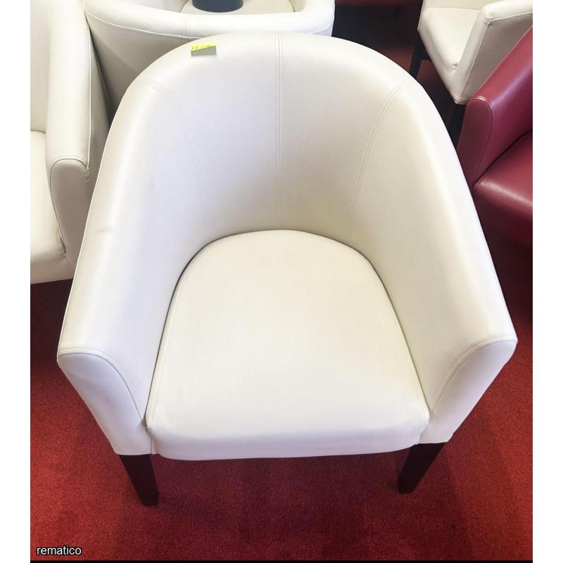 Silla de cuero blanco ItemEB384
