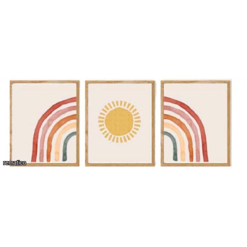 Set de 3 cuadros arcoiris ItemGB2