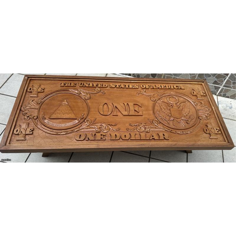 Mesa Talla Billete de un Dólar