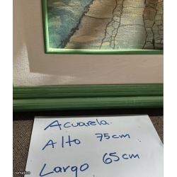Acuarela Marco Madera Sólido