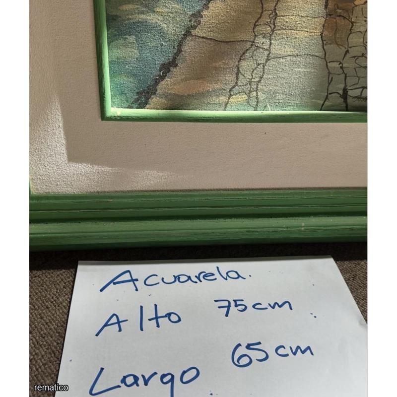 Acuarela Marco Madera Sólido