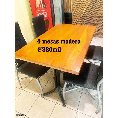 4 Mesas de madera ItemRB11