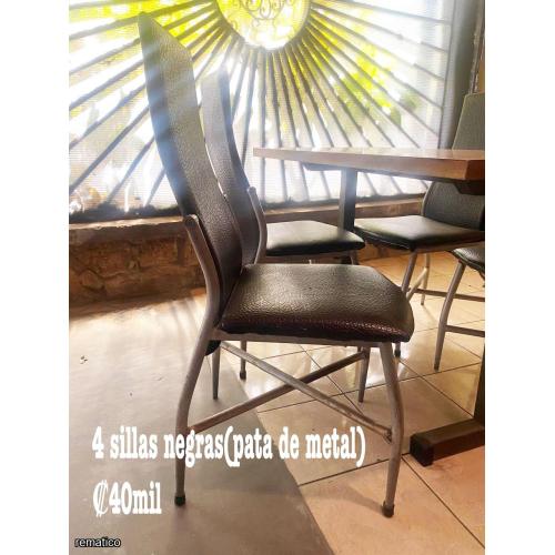 4 Silla color negra ItemRB13